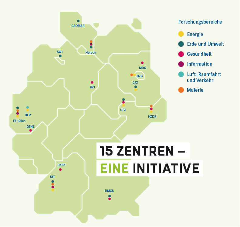 Deutschlandkarte mit eingezeichneten Standorten