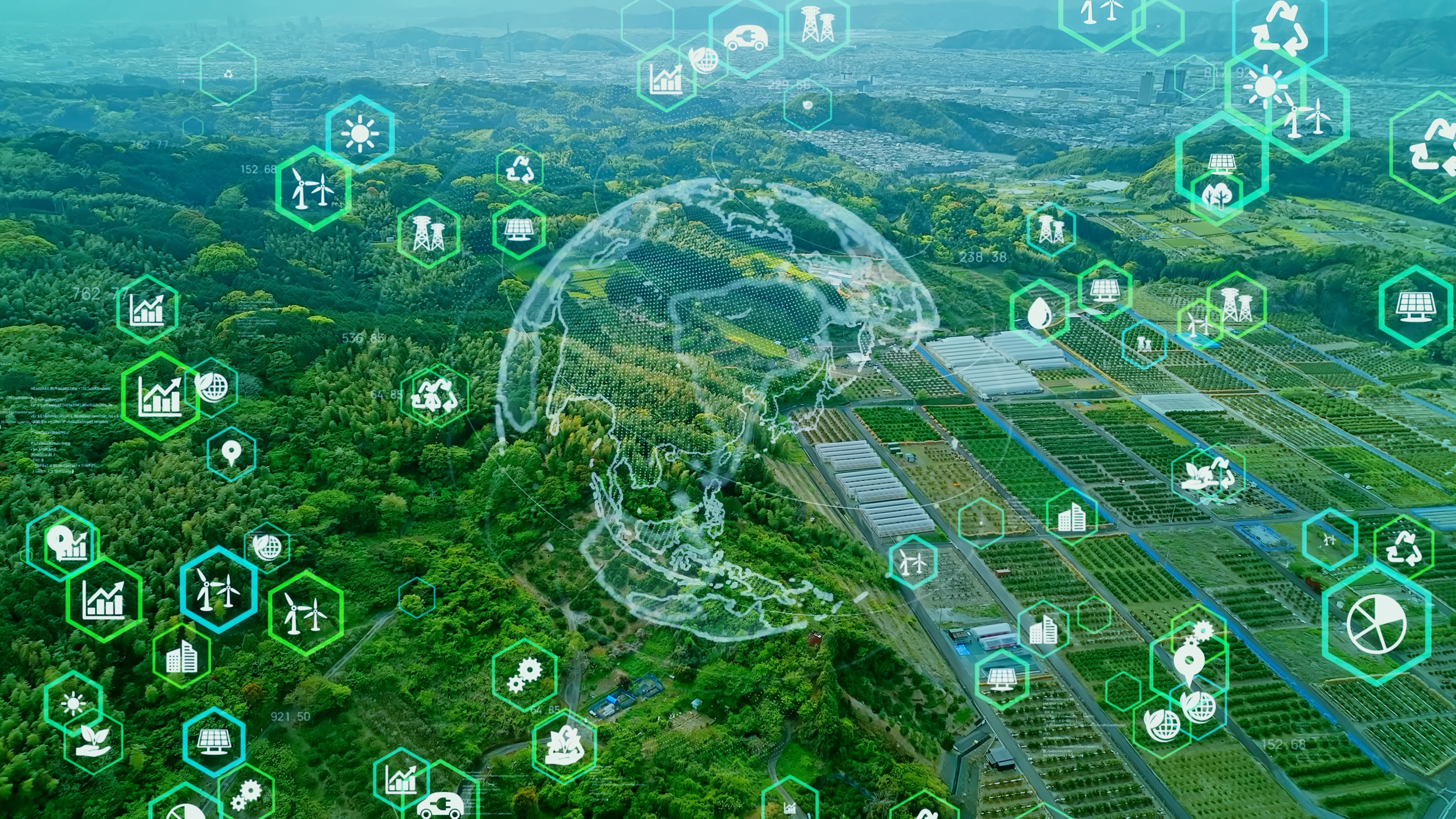 graphic visualization of green transformation