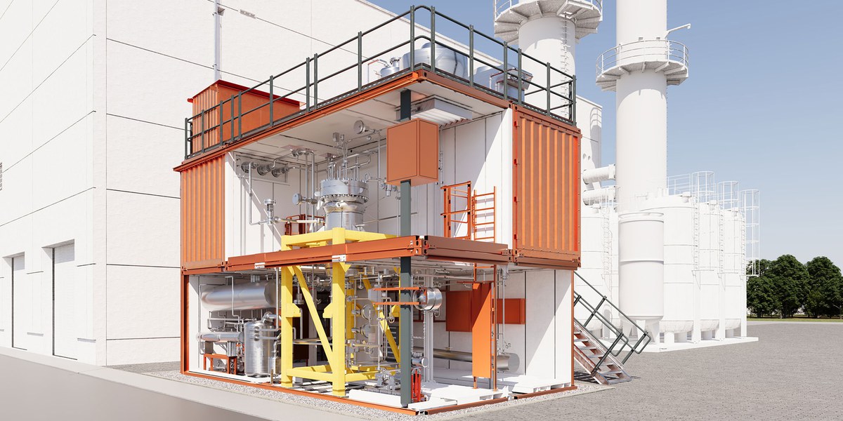 Der LOHC One Reactor als Illustration