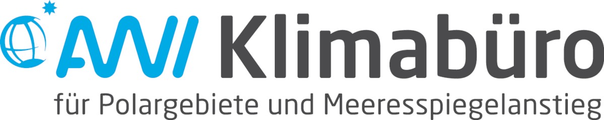 Schriftzug Klimabüro für Polargebiete und Meeresspiegelanstieg