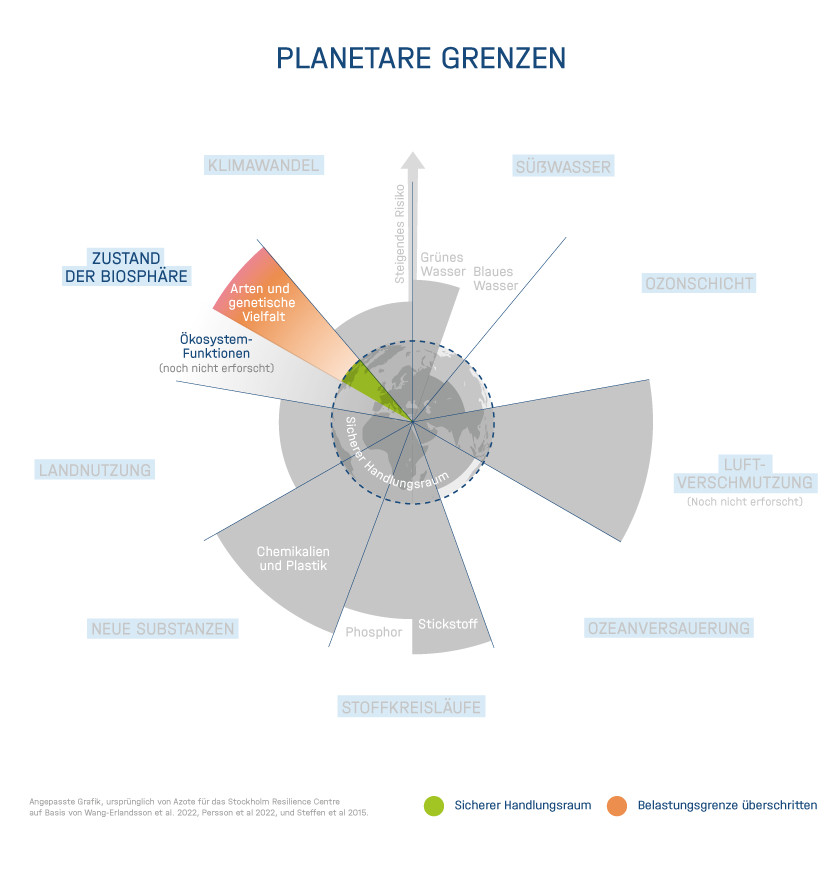 Planetare Belastungsgrenze nach Rockström, Stockholm Resilience Center