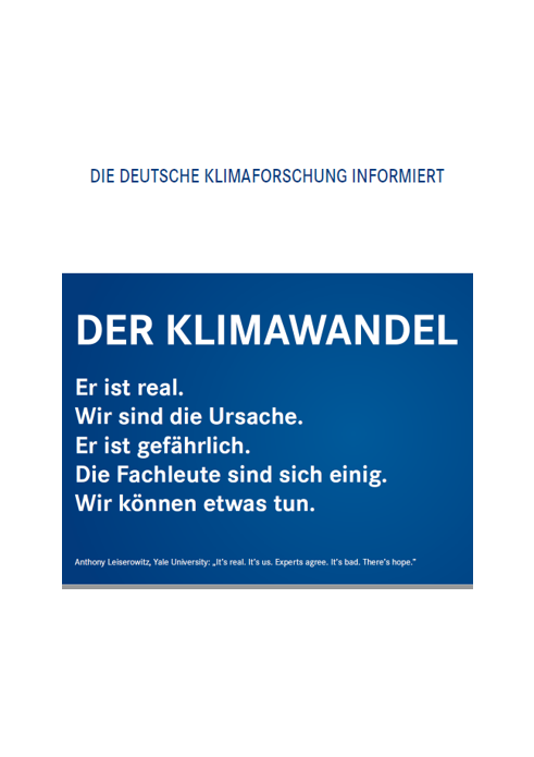 Deckblatt zum Dokument "Klimafakten"