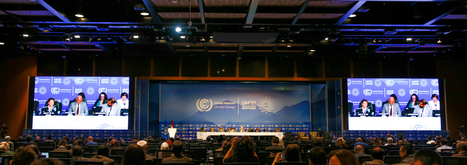 Bühne auf der COP 27