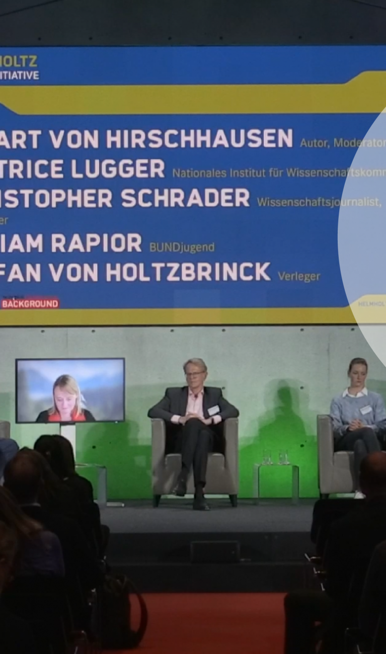 Diskussionsrunde zu Klimakommunikation 