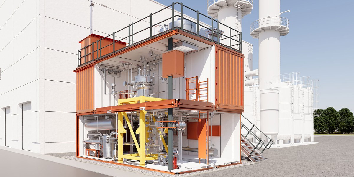 Der LOHC One Reactor als Illustration