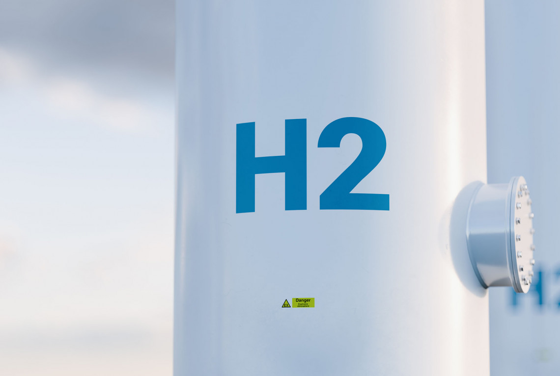 Hydrogen storage (concept image) H2