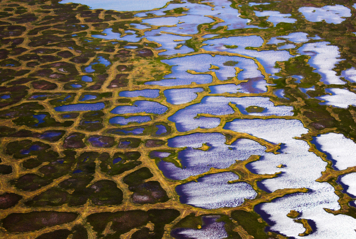 Permafost-Region Tauender Permafrost