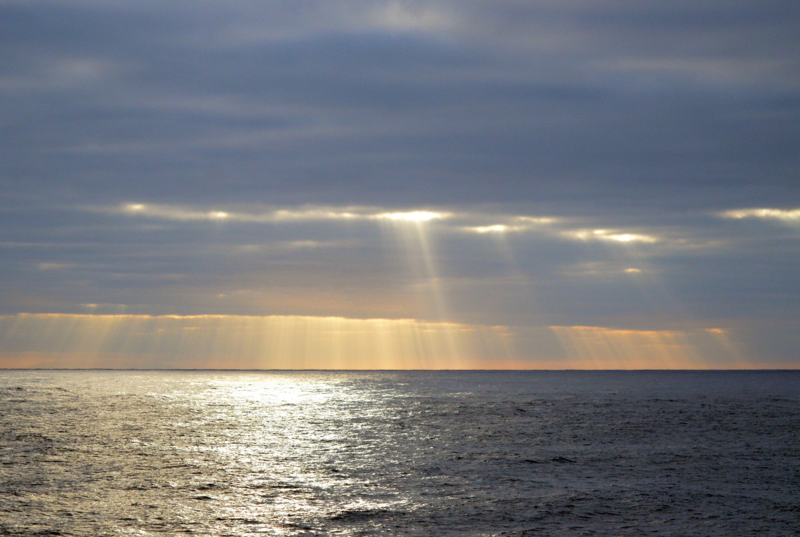 Bewölkung über dem Meer