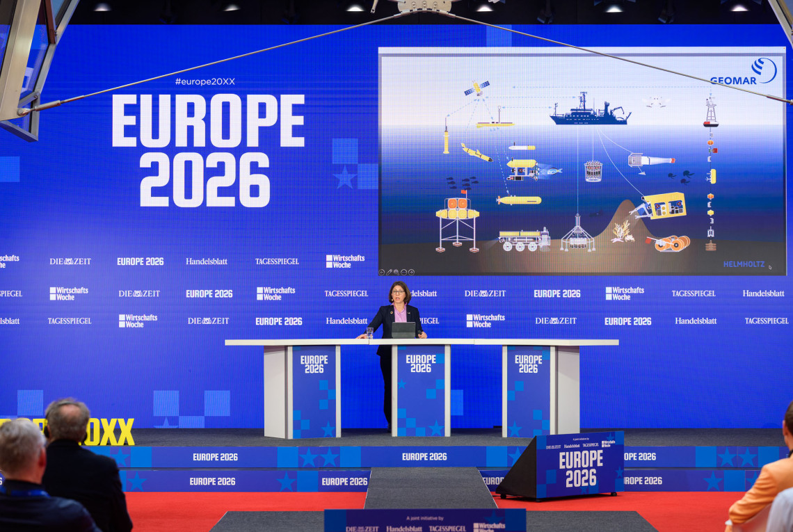 Prof. Dr. Katja Matthes auf der Europe 2026_Bühne