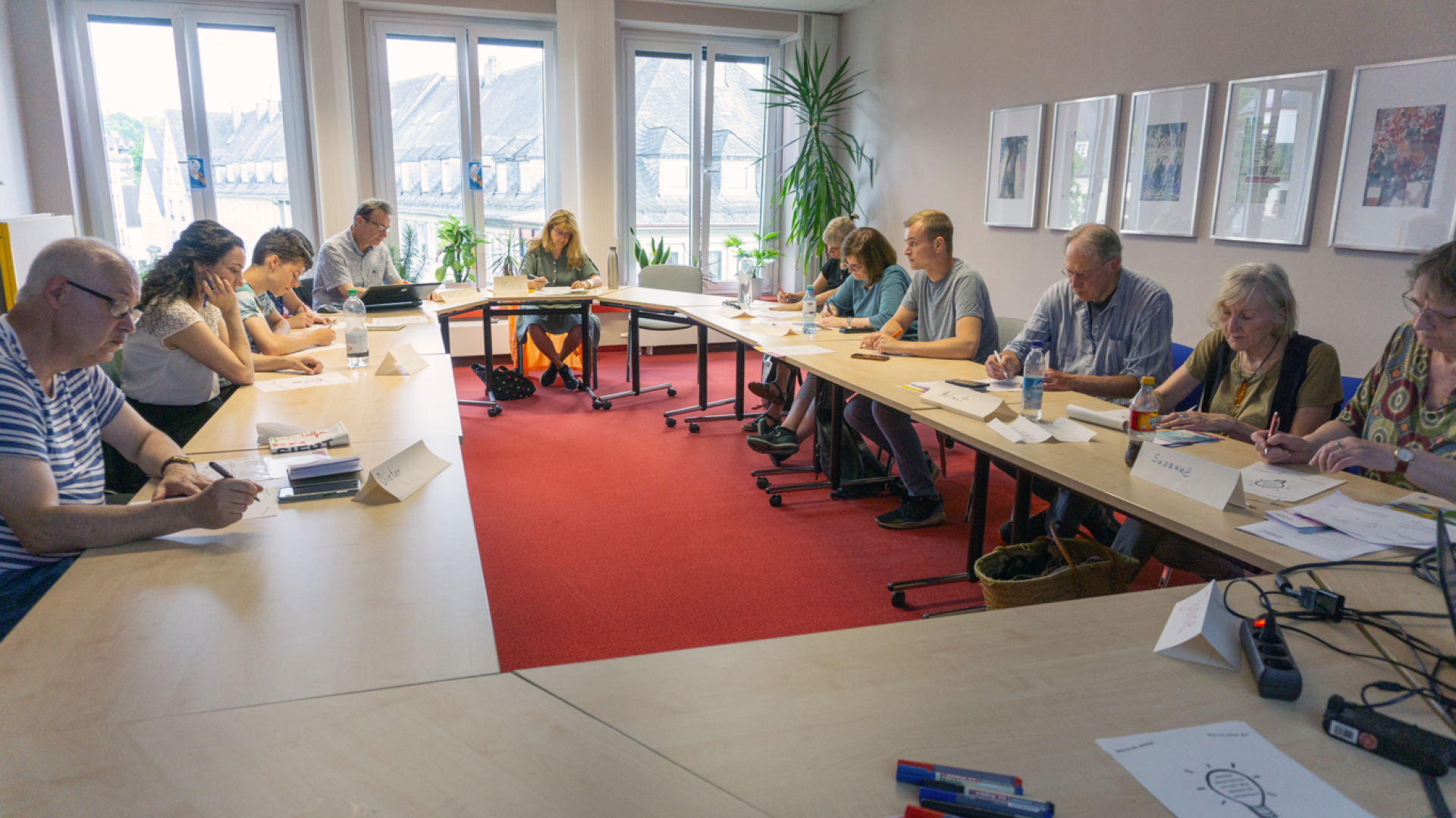 Teilnehmer:innen des klimafit-Kurses an der vhs Siegen am 15. Juni 2023