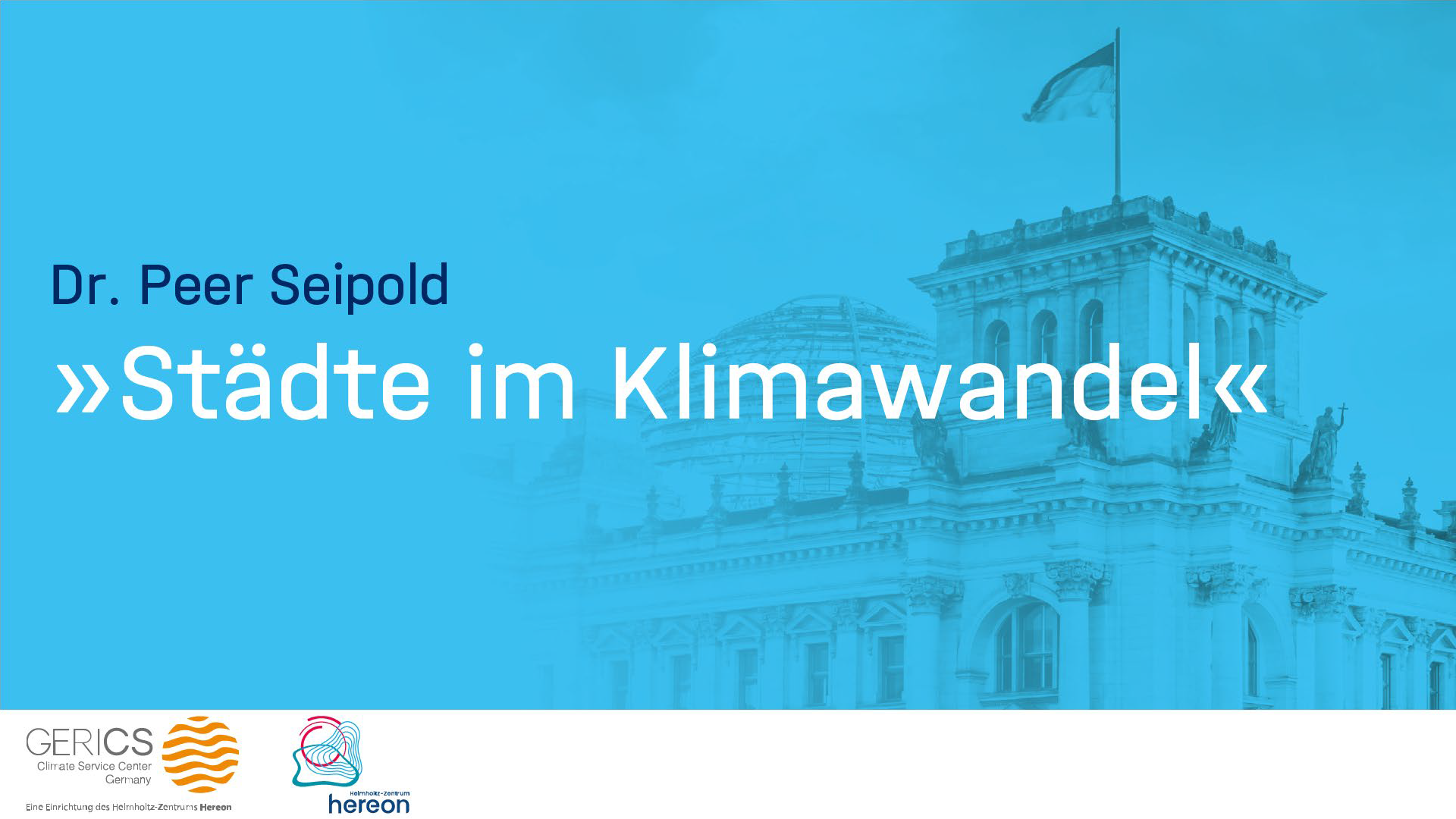 Städte im Klimawandel  Helmholtz-Klima-Initiative