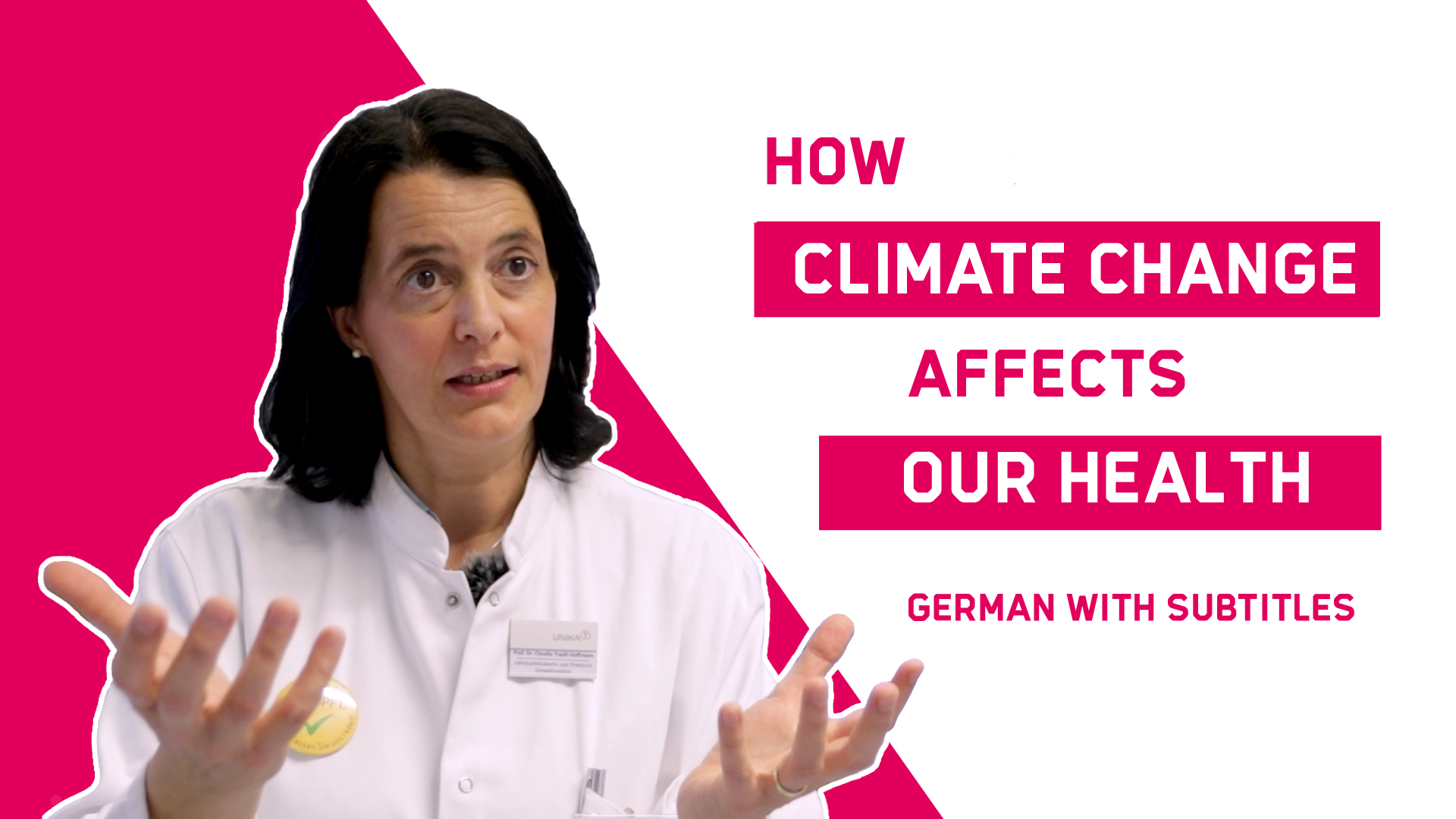 How does climate change affect our health? Claudia Traidl-Hoffmann from the Munich Institute for Environmental Medicine explains.
